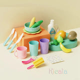 Kids Kitchen Sink Toys Electric Dishwasher Playing Toy With Running Water Pretend Play Food Fishing Toy Role Playing Girls Gift