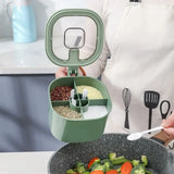 Kitchen accessories, multi-compartment integrated kitchenware, salt shakers, condiment containers and 4 complimentary spoons