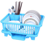 Kitchen Drainage Rack With Drainer Board Countertop Utensils Plates Chopsticks Bowls Spoons Storage Dish Drying Rack