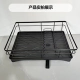Kitchen dish rack, countertop, cutlery sink, chopstick storage rack, household large capacity single-layer drain bowl rack
