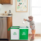Kitchen Separate Recycling Waste Bin Bags, Recycle Garbage Trash Sorting Bins, Waterproof Baskets, Home Storage