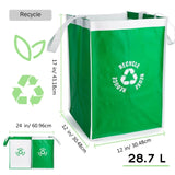 Kitchen Separate Recycling Waste Bin Bags, Recycle Garbage Trash Sorting Bins, Waterproof Baskets, Home Storage