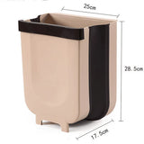 Kitchen Car Trash Can, Folding Garbage Bin, Waste Bin, Dustbin, Rubbish Bin, Recycle Bin for Kitchen