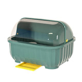 Kitchen drain cabinet with lid, bowl box for storing dishes, dishes, tableware, household small storage rack, chopsticks storage