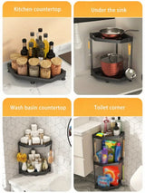 Kitchen Seasoning Shelf Spice Countertop Corner Stands Easy To Clean Space Saving Chopstick Organizer Housewear & Furnishings