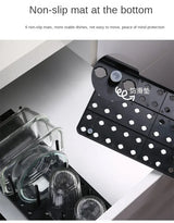 Kitchen Organizer Sink Dish Drying Rack Sink Drain Shelf Bowl Plates Shelf Storage Drawer Desktop Adjustable Holder Accessories