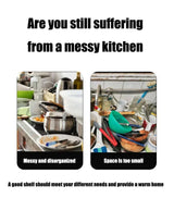 Kitchen Elevated Design Seasoning Rack Microwave Storage RackBilayer Oven Modern Minimalism Kitchen Accessories Organizer