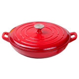 Kitchen customizable enameled dutch oven cast iron cookware casserole cooking soup & stock pots and pans set
