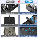 Kitchen dish rack, countertop, cutlery sink, chopstick storage rack, household large capacity single-layer drain bowl rack