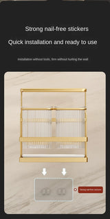 Kitchen knife rack, chopstick holder, wall-mounted multifunctional countertop, cutting board, and tool storage rack