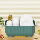 Kitchen drain cabinet with lid, bowl box for storing dishes, dishes, tableware, household small storage rack, chopsticks storage