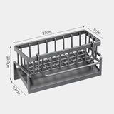 Kitchen Spice Storage Shelf with Drainage Rack, Installation Sink Organizer, Tap-Mounted Shelf for Home Kitchen Accessories