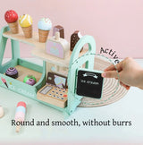 Kids Kitchen Toys Wooden Simulation Kitchen Toy Pretend Play Cooking Toy Role Play Game Early Educational Toy for Girl Boy Gifts