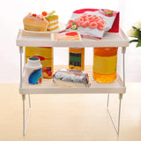 Kitchen Cabinet Counter Shelf Organizer Racks Expandable Stackable For Bathroom Desktop Storage Household Storage Shelf
