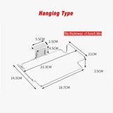 Kitchen Trash Rack Cabinet Door Bags Stainless Steel Closet Garbage Storage Holder