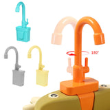 Kitchen Sink Toy with Running Water Faucet Play Faucet Replacement Children Simulation Pretend Play Kids Early Educational Gifts