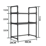 Kitchen Elevated Design Seasoning Rack Microwave Storage RackBilayer Oven Modern Minimalism Kitchen Accessories Organizer
