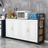 Kitchen Shelf  Islands Storage Rack Home Organizer Cabinet Furniture With Non-slip Feet For Kitchens Complete Cabinets