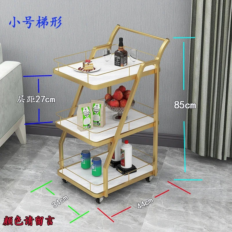 Kitchen Auxiliary Furniture Cart Storages Trolleys Shelf Noise Reduction Roulette Removable Organizers Carrelo Cucina Drawers