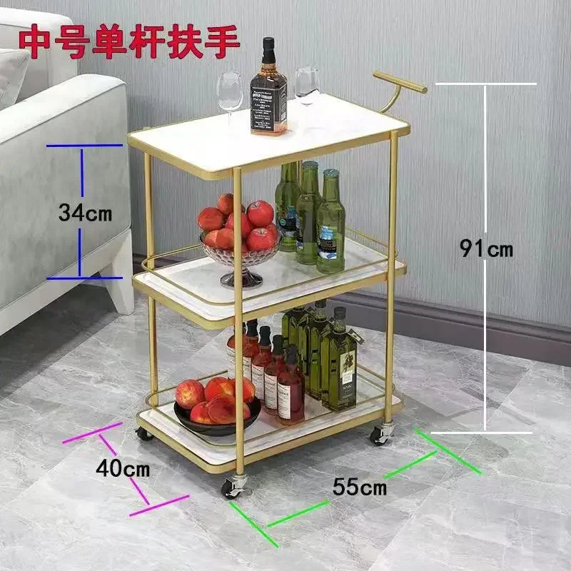 Kitchen Auxiliary Furniture Cart Storages Trolleys Shelf Noise Reduction Roulette Removable Organizers Carrelo Cucina Drawers