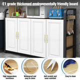 Kitchen Shelf  Islands Storage Rack Home Organizer Cabinet Furniture With Non-slip Feet For Kitchens Complete Cabinets