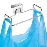 Kitchen Trash Rack Cabinet Door Bags Stainless Steel Closet Garbage Storage Holder