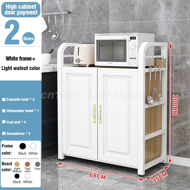 Kitchen Shelf  Islands Storage Rack Home Organizer Cabinet Furniture With Non-slip Feet For Kitchens Complete Cabinets